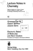 Cover of: Electronic states of molecules and atom clusters by Del Re, Giuseppe
