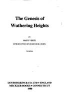 The genesis of Wuthering Heights by Mary Visick