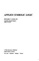Cover of: Applied symbolic logic by Edward P. Lynch
