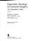 Cover of: Operative strategy in general surgery
