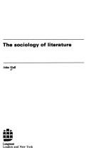 Cover of: The sociology of literature