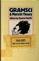 Cover of: Gramsci and Marxist theory