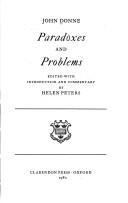 Cover of: Paradoxes and problems