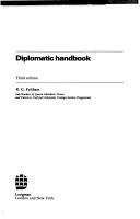Cover of: Diplomatic handbook