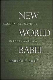 Cover of: New World Babel: languages and nations in early America