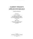 Cover of: Samson Wright's applied physiology.