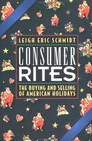 Cover of: Consumer Rites by Leigh Eric Schmidt