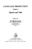 Cover of: Speech and talk by edited by B. Butterworth.