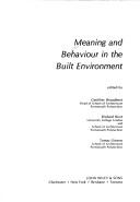 Cover of: Meaning and behaviour in the built environment
