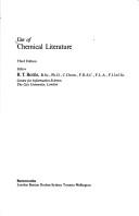 Cover of: Use of chemical literature
