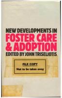 Cover of: New developments in foster care and adoption