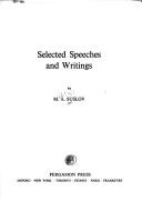 Cover of: Selected speeches and writings | M. A. Suslov