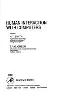 Cover of: Human interaction with computers | 