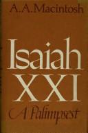 Cover of: Isaiah XXI: a palimpsest