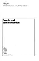 Cover of: People and communication