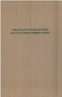 Cover of: The epoch of Negro Baptists and the Foreign Mission Board