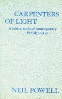 Cover of: Carpenters of light: some contemporary English poets