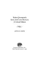Cover of: Robert Davenport's King John and Matilda ; a critical edition