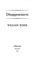Cover of: Disappearances by William Wiser