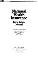 National health insurance by Robert A. Berenson