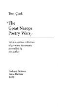 The great Naropa poetry wars by Tom Clark