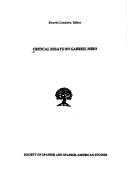 Cover of: Critical essays on Gabriel Miro by Ricardo Landeira, editor.