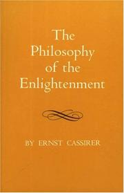Cover of: The Philosophy of the Enlightenment by Ernst Cassirer