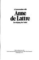 Cover of: A Conversation with Anne de Lattre by 