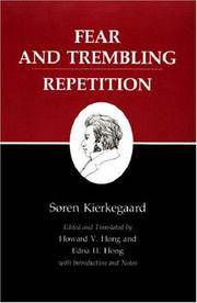 Cover of: Fear and Trembling/Repetition: Kierkegaard's Writings, Vol. 6