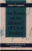 Cover of: An essay on the history of the civil society