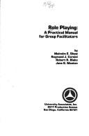 Cover of: Role playing, a practical manual for group facilitators | 