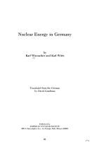 Cover of: Nuclear energy in Germany