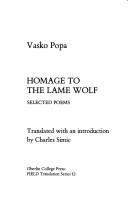 Homage to the lame wolf by Vasko Popa