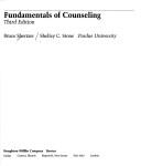 Cover of: Fundamentals of counseling by Bruce Shertzer, Bruce Shertzer