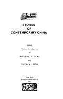 Cover of: Stories of contemporary China