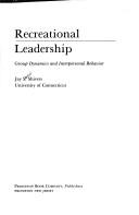 Cover of: Recreational leadership by Jay Sanford Shivers