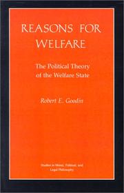 Cover of: Reasons for welfare by Robert E. Goodin