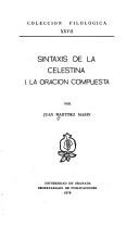 Cover of: Sintaxis de la Celestina