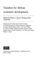 Cover of: Taxation for African economic development.