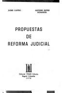 Cover of: Propuestas de reforma judicial