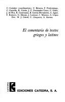 Cover of: El Comentario de textos griegos y latinos