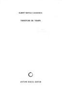 Cover of: Territori de temps by Albert Ràfols Casamada