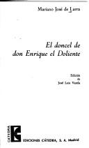Cover of: El doncel de don Enrique el Doliente