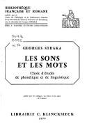 Cover of: Les sons et les mots: choix d'études de phonétique et de linguistique