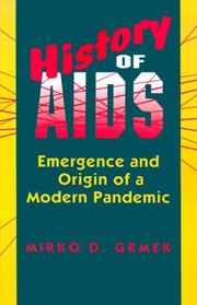 Cover of: History of AIDS by Mirko D. Grmek