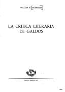 Cover of: La crítica literaria de Galdós