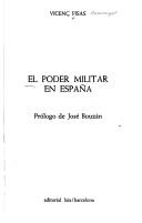 Cover of: El poder militar en España