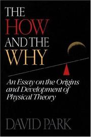 Cover of: The How and the Why by David Park