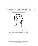 Cover of: Matisse as a draughtsman. by Baltimore Museum of Art.