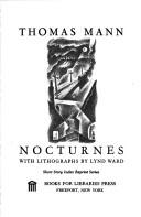 Cover of: Nocturnes. by Thomas Mann